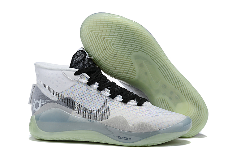 2020 Nike KD 12 Grey Silver Black Shoes